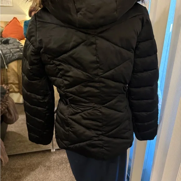 ZeroXposur Black Puffer Jacket with Faux Fur Hood - Picture 4 of 5